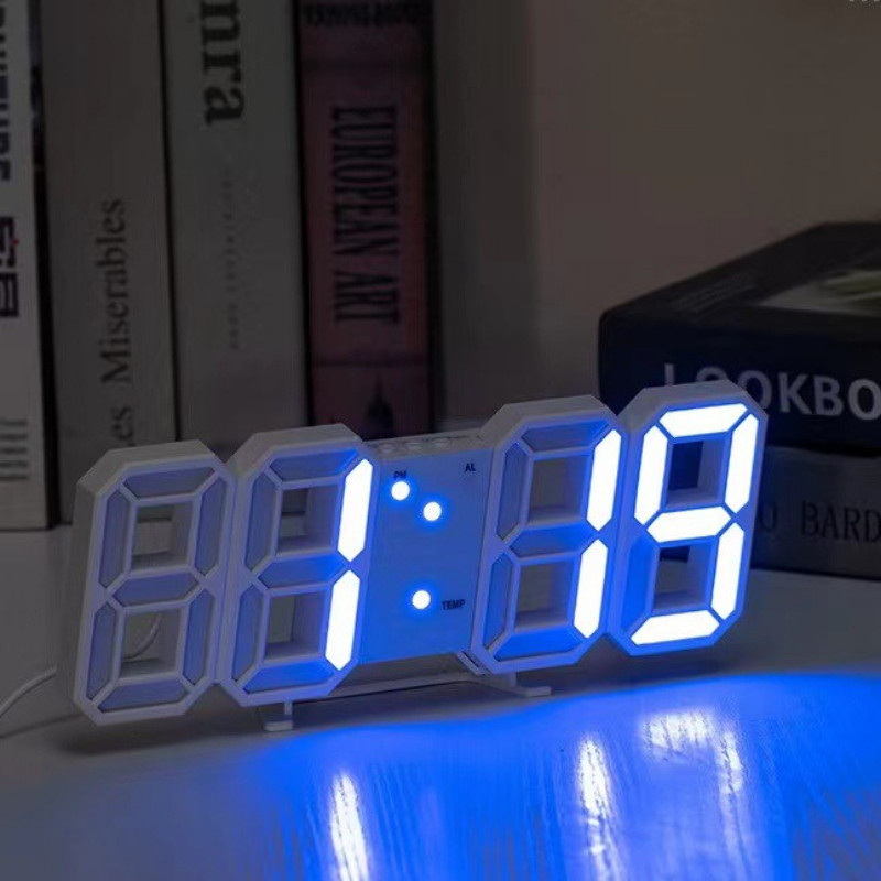 Jam Dinding Digital LED 3D Modern/ Jam Dinding Digital / Jam Dinding LED / Jam Dinding Estetik / Jam