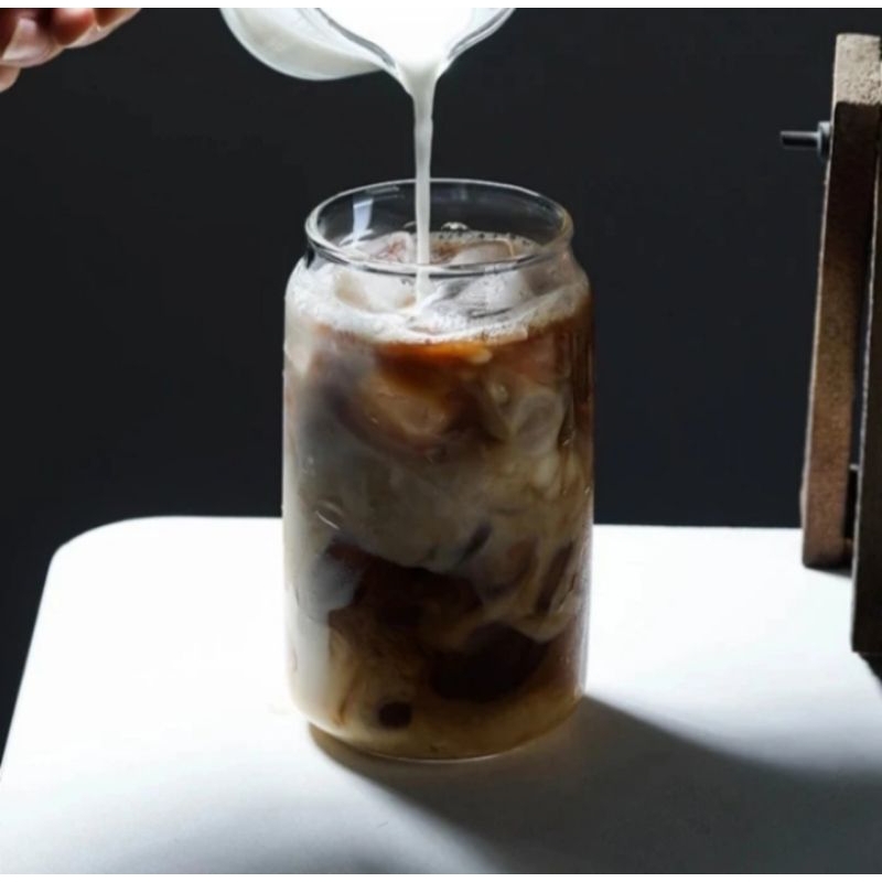 GELAS KACA ESTETIK/ GELAS CAN SHAPE/ GELAS BENTUK KALENG