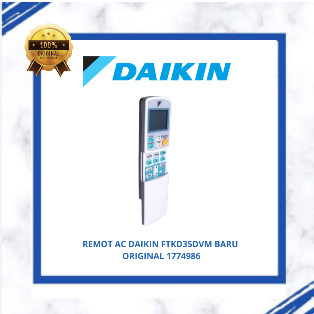 REMOT AC DAIKIN FTKD35DVM BARU ORIGINAL 1774986