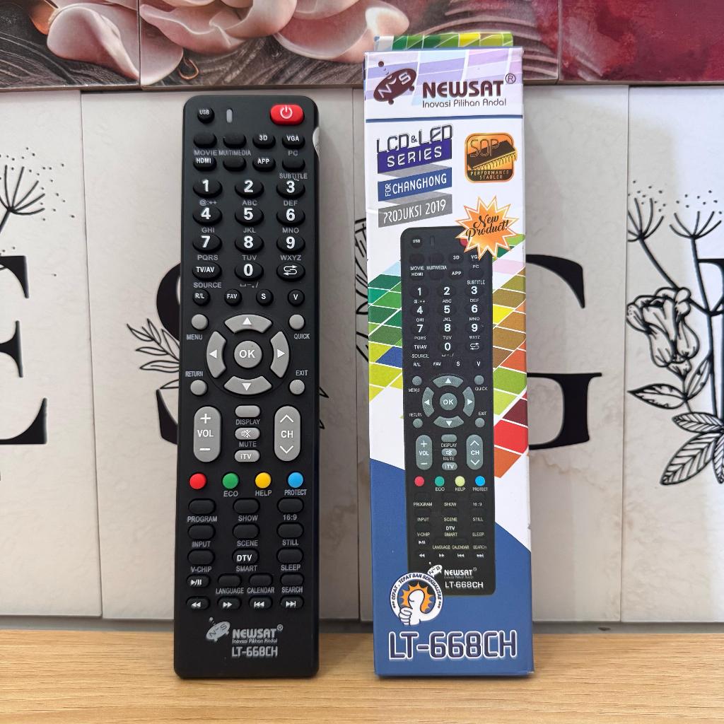 ORIGINAL REMOTE TV CHANGHONG REMOT TV LED CHANG HONG RIMOT TV LCD CHANGHONG NEWSAT LT-668CH