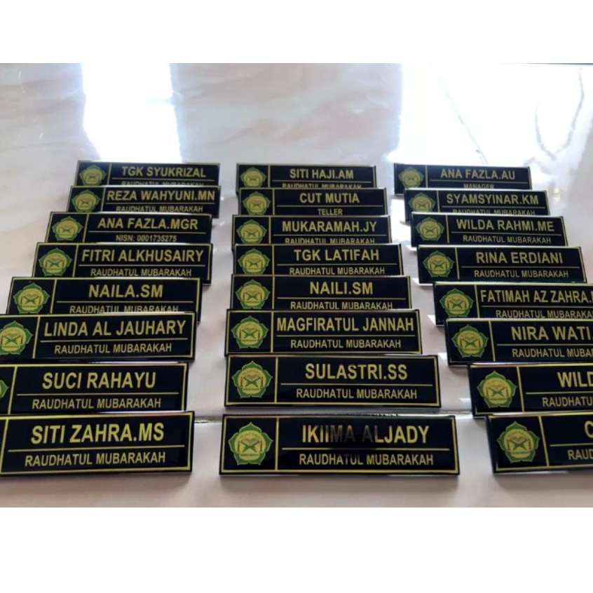 

Name Tag Kuningan (Papan Nama Bahan Kuningan) SATUAN