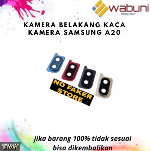 Wabunimobilepart Kaca Kamera handphone Samsung A20