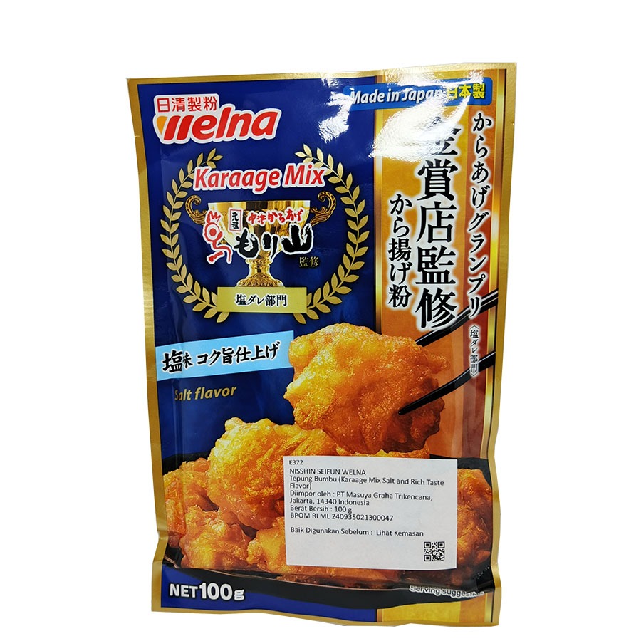 

NISSIN WELNA KARAAGE MIX SALT & RICH TASTE E372 100 G