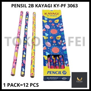 

(1 PACK = 12 PCS KODE:3063) PENSIL 2B KAYAGI/ PENSIL KAYAGI/ PENSIL 2B KARAKTER/ PENSIL 2B MOTIF / PENSIL 2B KAYAGI MOTIF