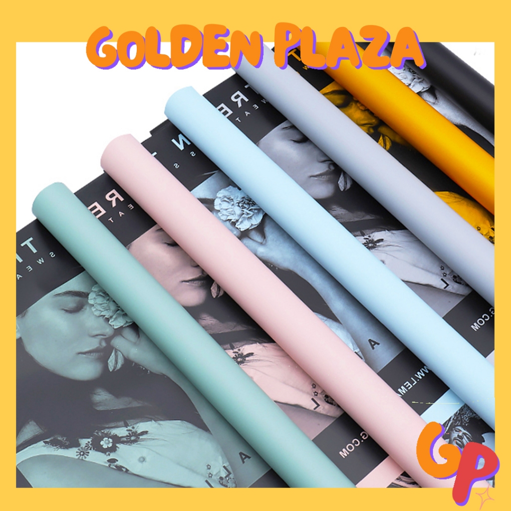 

Flower Wrapping Cellophane Paper Motif Majalah Magazine Paper Kertas Buket Bunga Paper KB6014