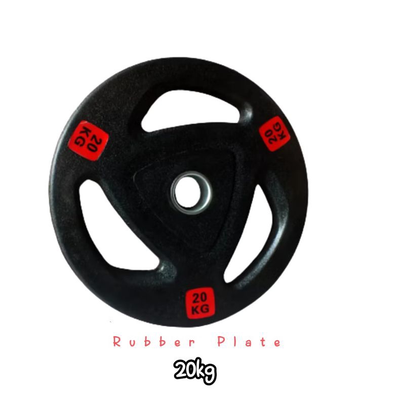 RUBBER PLATE TRI-GRIP 20KG