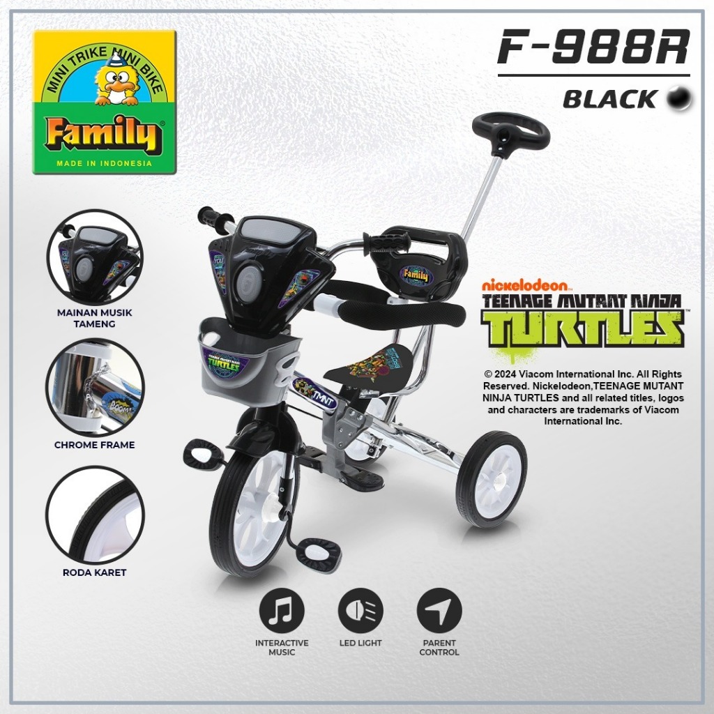 Family Sepeda Roda Tiga Anak Sepeda Roda 3 Bayi Tricycle Anak Sepeda Anak New Model F-988 R