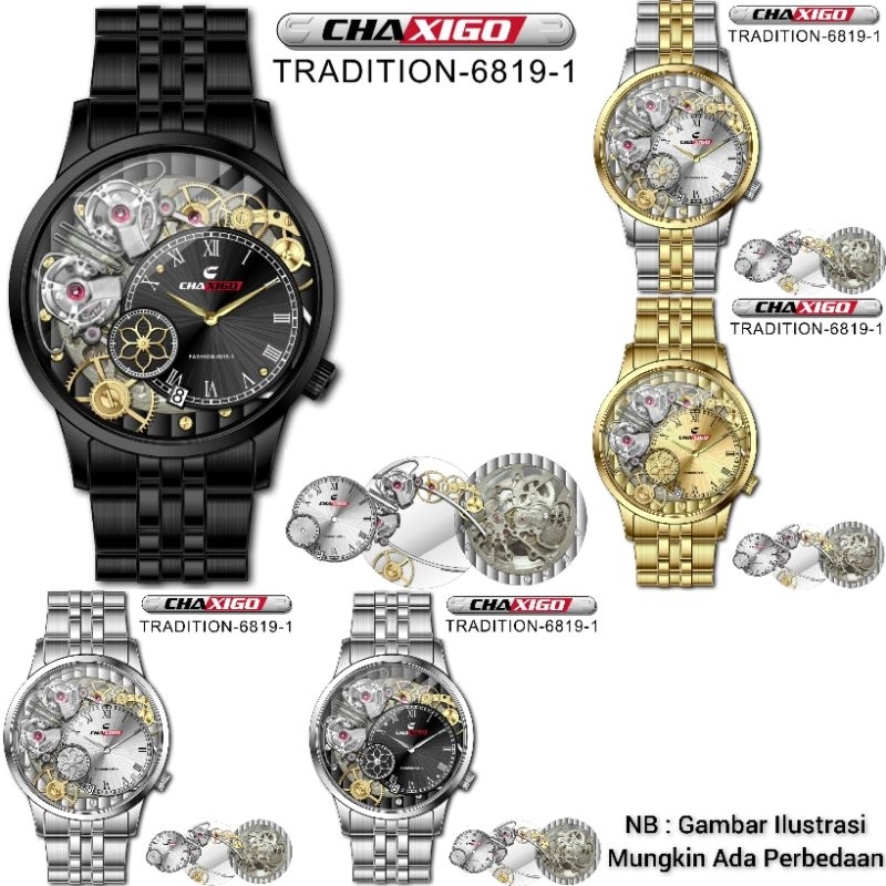 Jam Tangan Pria Chaxigo Tradition 6819-1 Original