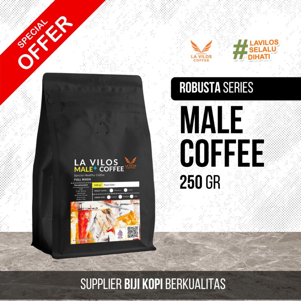 

LA VILOS - Male Coffee Robusta / Kopi Lanang - 250gr