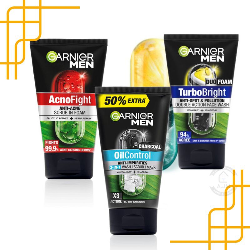 Garnier Men Series Kemasan 100 Ml, Sabun Pencuci Muka Pria