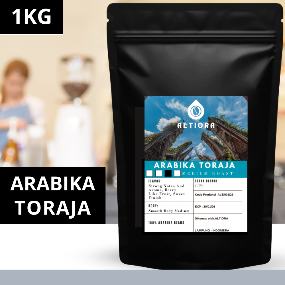 

Kopi Arabika Toraja Premium grade 1 1000gr Coffee - kopi toraja asli original 1kg