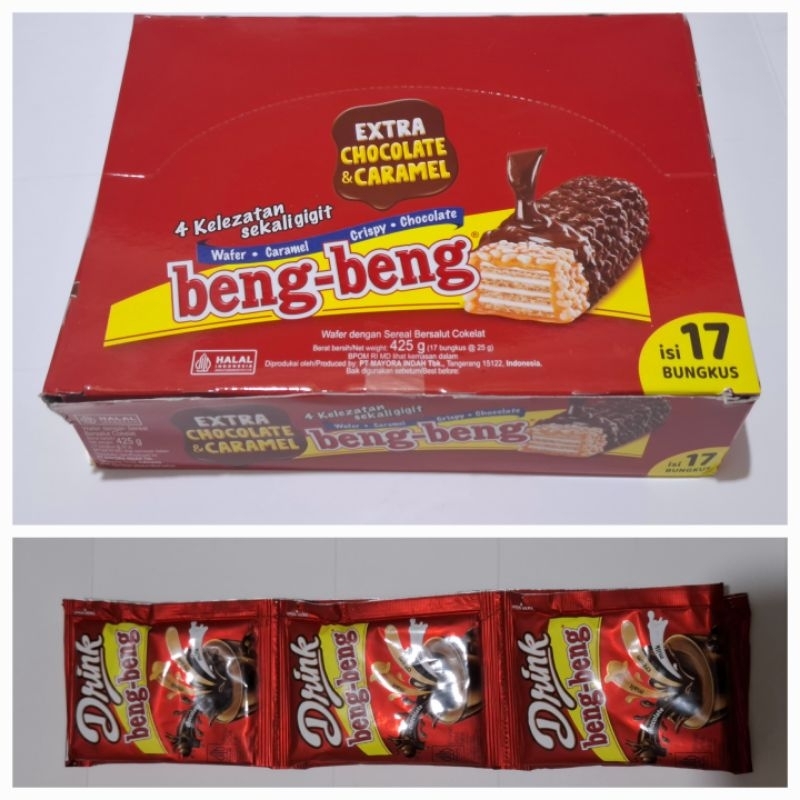 

beng-beng wafer caramel crispy coklat & DRINK