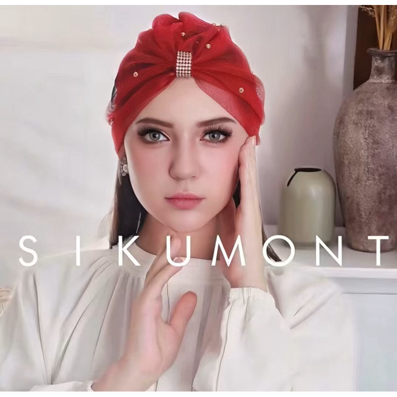 Turban instan Dewasa Tile Glitter