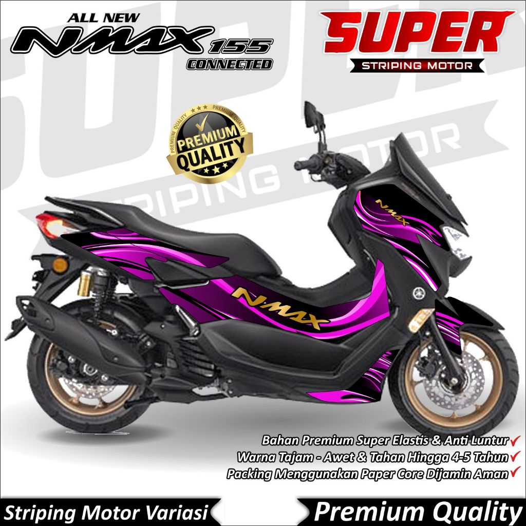 Stiker Nmax New 2020 - 2022 Anti Luntur keren Striping Nmax New 2020 - 2022 Striping Yamaha Nmax New