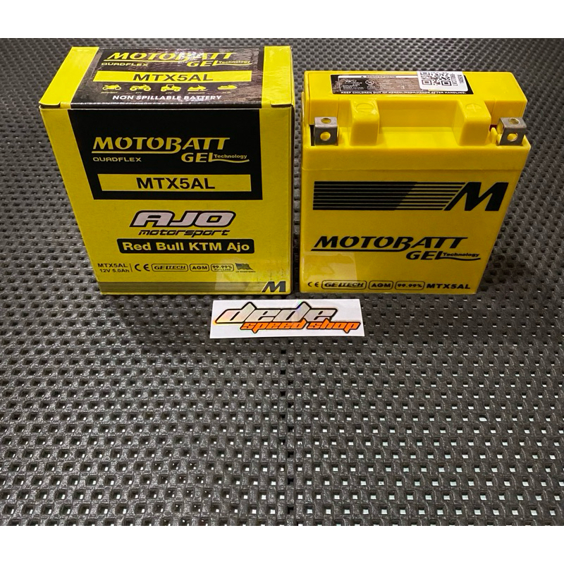 Aki Accu Motobatt MTX5AL Original Aki Kering GEL Untuk Motor Mio Sporty Mio Smile Jupiter Z Burhan M
