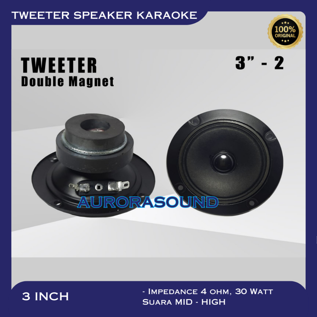 TWEETER SPEAKER 3 INCH MODEL BMB TWETER DOUBLE MAGNET TWITER