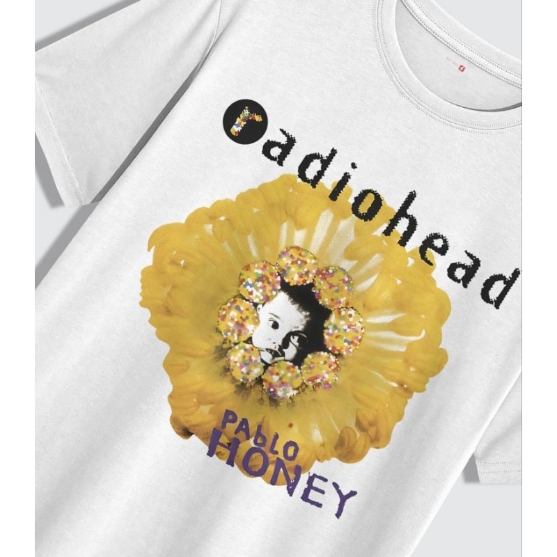 kaos band radiohead heavy weight cotton 16s built-up tanpa jahitan samping tag stitch supply