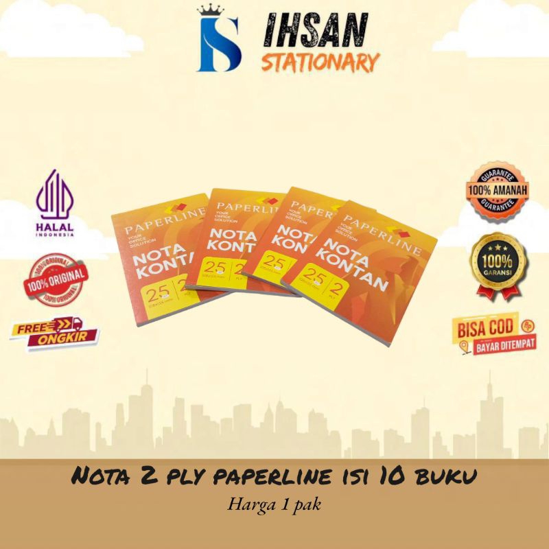 

Nota Kontan K2 Kecil Paperline 2 Ply Isi 10 Pcs (1 Pack)