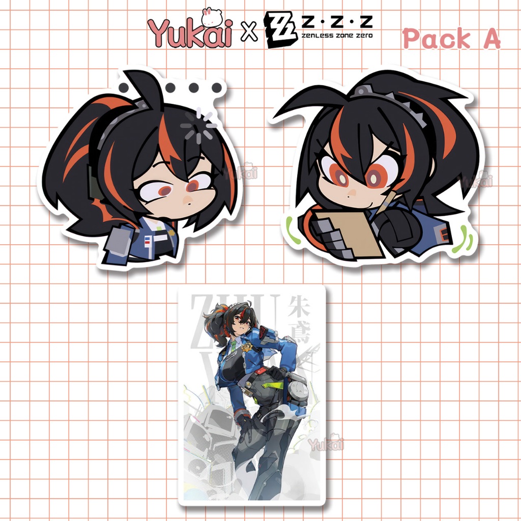 

Stiker Zhu Yuan Zenless Zone Zero (ZZZ) Premium - Sticker Pack Anime Waterproof