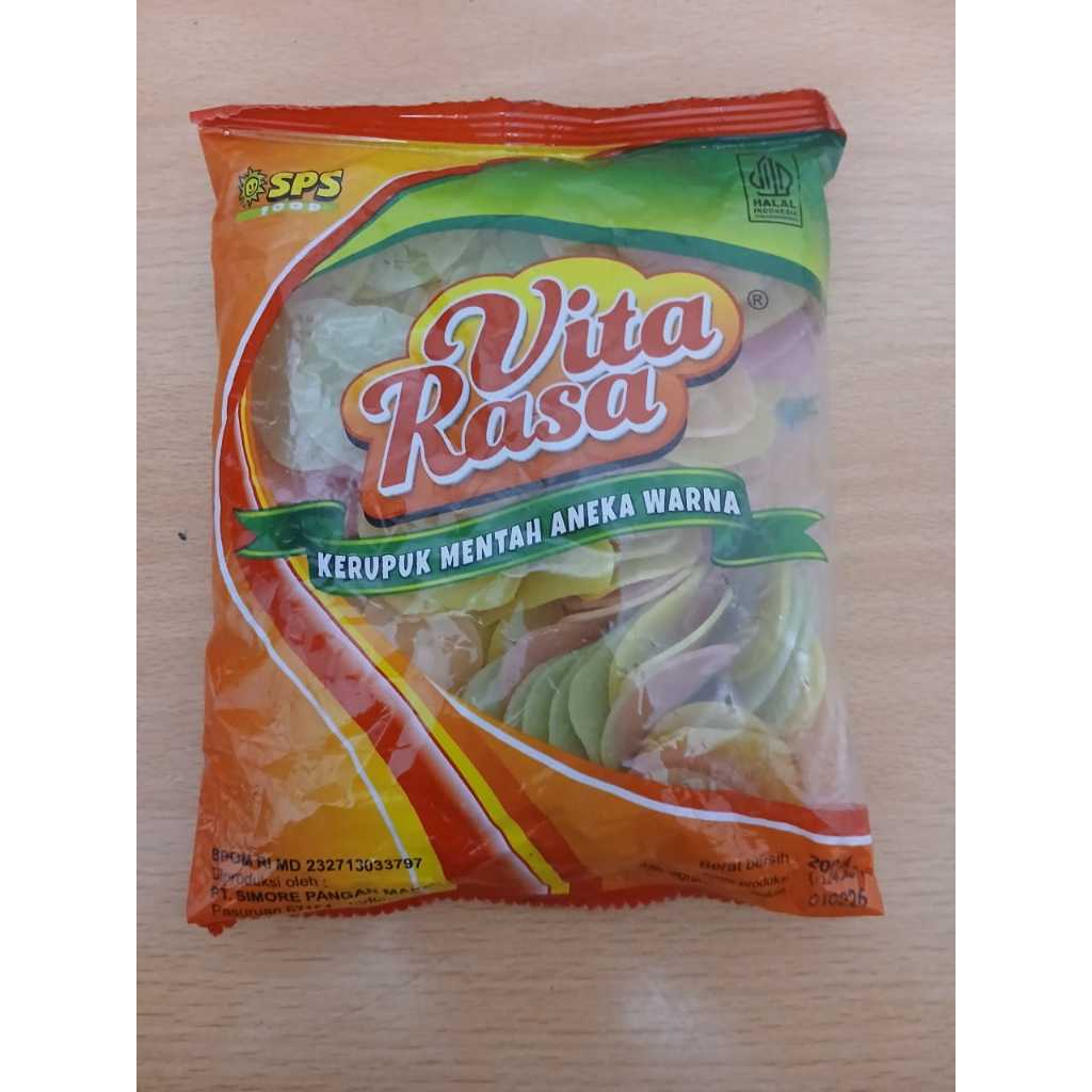 

vitarasa kerupuk aneka warna 200g Food Snack Goreng Krupuk Kering Keripik