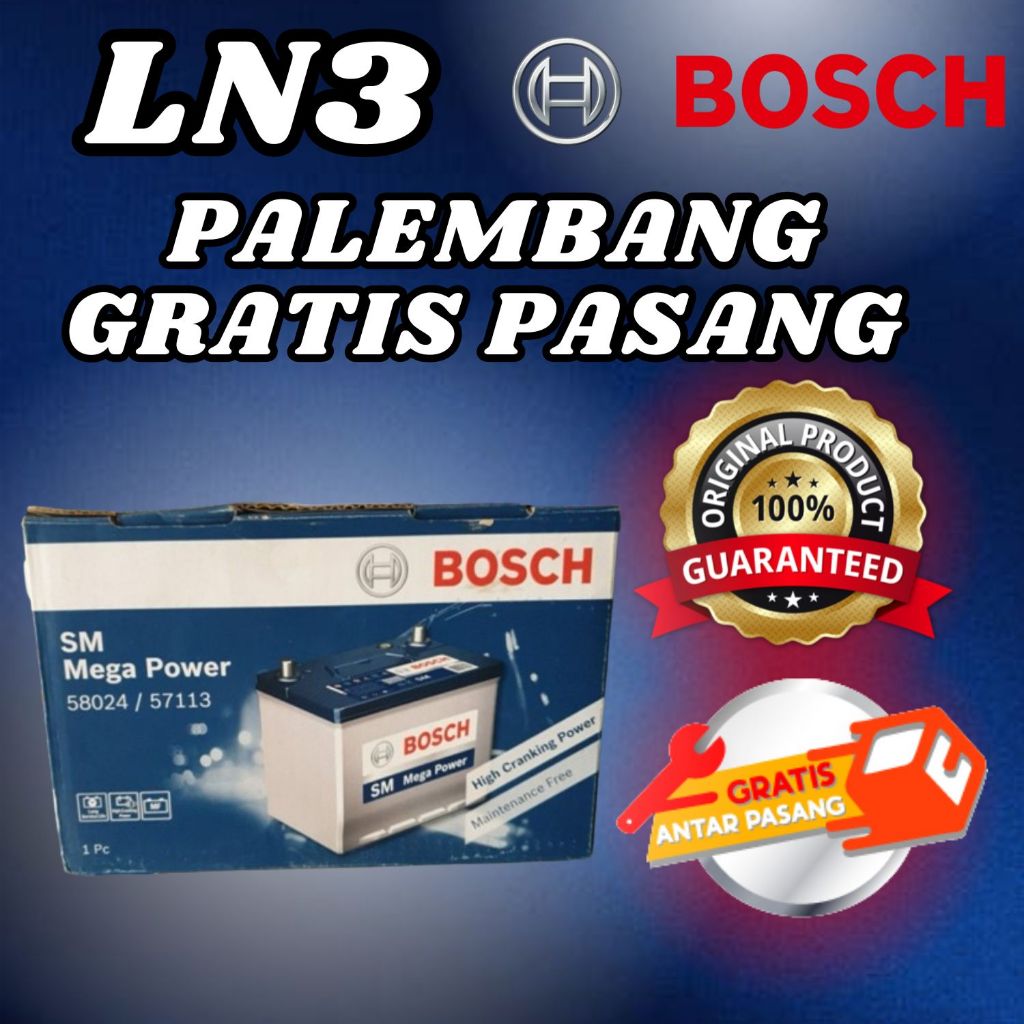 Aki Mobil Toyota Fortuner VRZ Diesel Innova Reborn Diesel 56638 Bosch Aki Kering Original