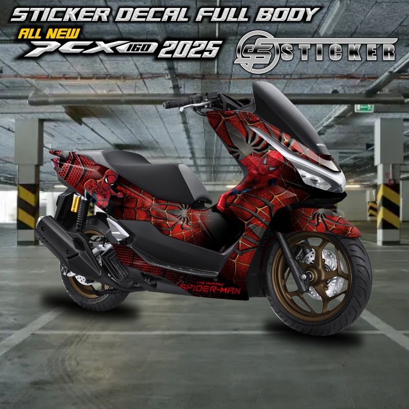 decal sticker variasi motor honda pcx new 160/150 pcx baru 2025 roadsynch full body striping variasi