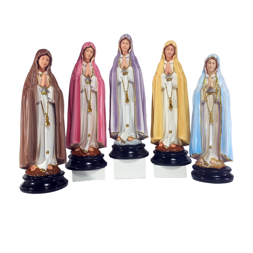 Patung Maria Fatima 30 cm/Patung Maria Tangan Katup Doa Kalung Gold/Aneka Patung Bunda Maria/Patung 