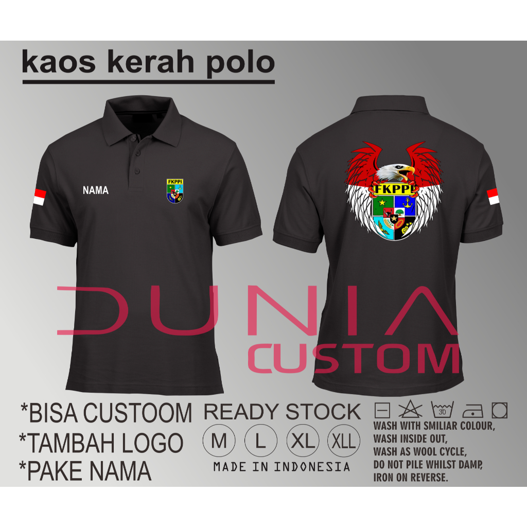 Kaos Polo Lengan Pendek Full Sablon FKPPI