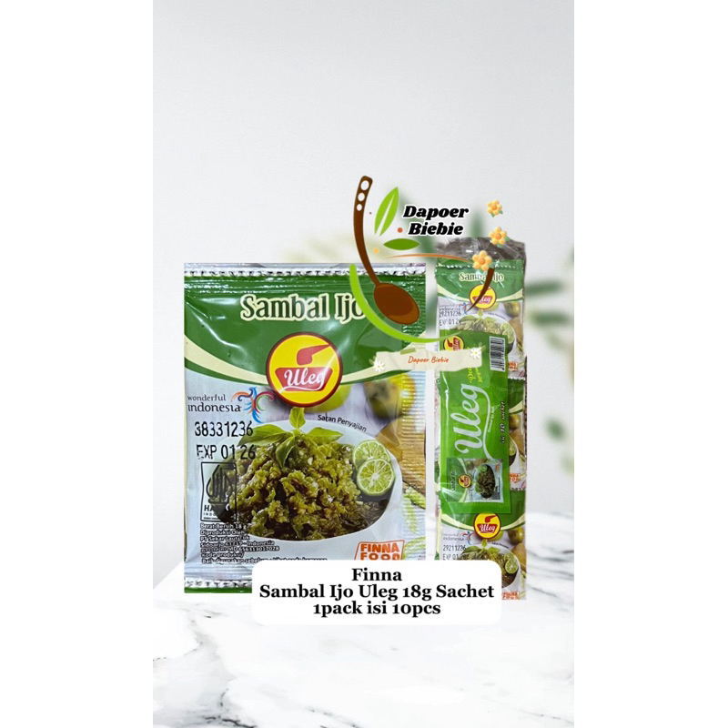 

FINNA Sambal Ijo Uleg Sachet isi 10pcs
