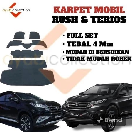 karpet mobil Toyota Rush / Daihatsu Terios matras mobil