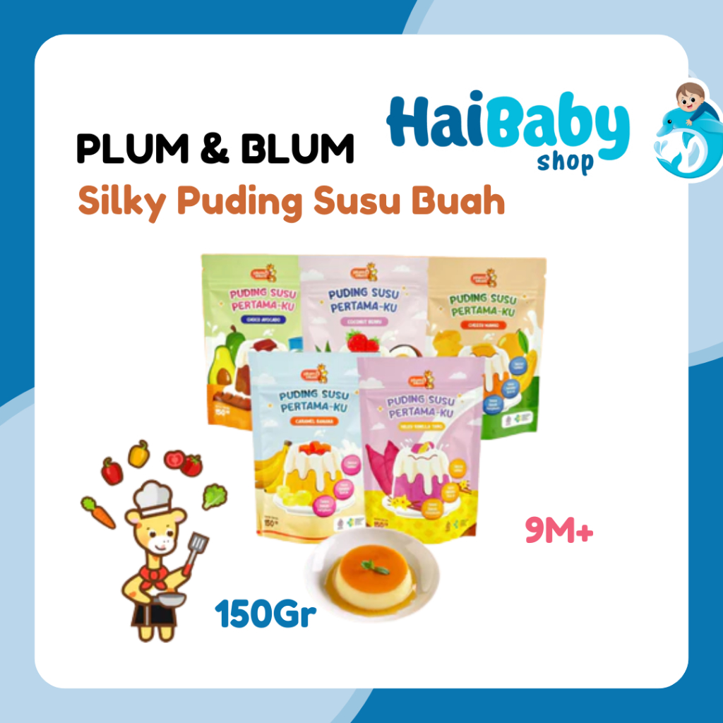 

Plum & Blum Silky Pudding Susu Buah Snack Mpasi 8Bulan+ - 150 gram