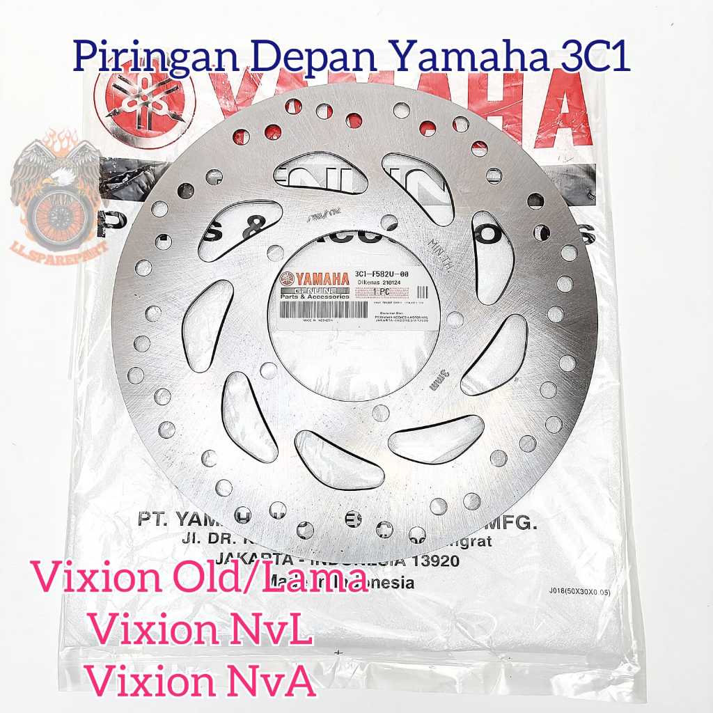 PIRINGAN CAKRAM REM DEPAN YAMAHA 3C1 KUALITAS ASLI ORIGINAL YAMAHA VIXION OLD LAMA NVA NVL PRESISI P
