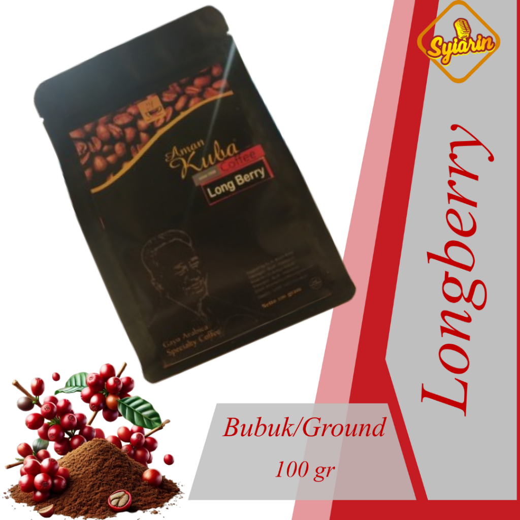 

Syiar II Gayo Arabika Aceh Takengon Longberry Premium 100% Asli II Bubuk II 100g