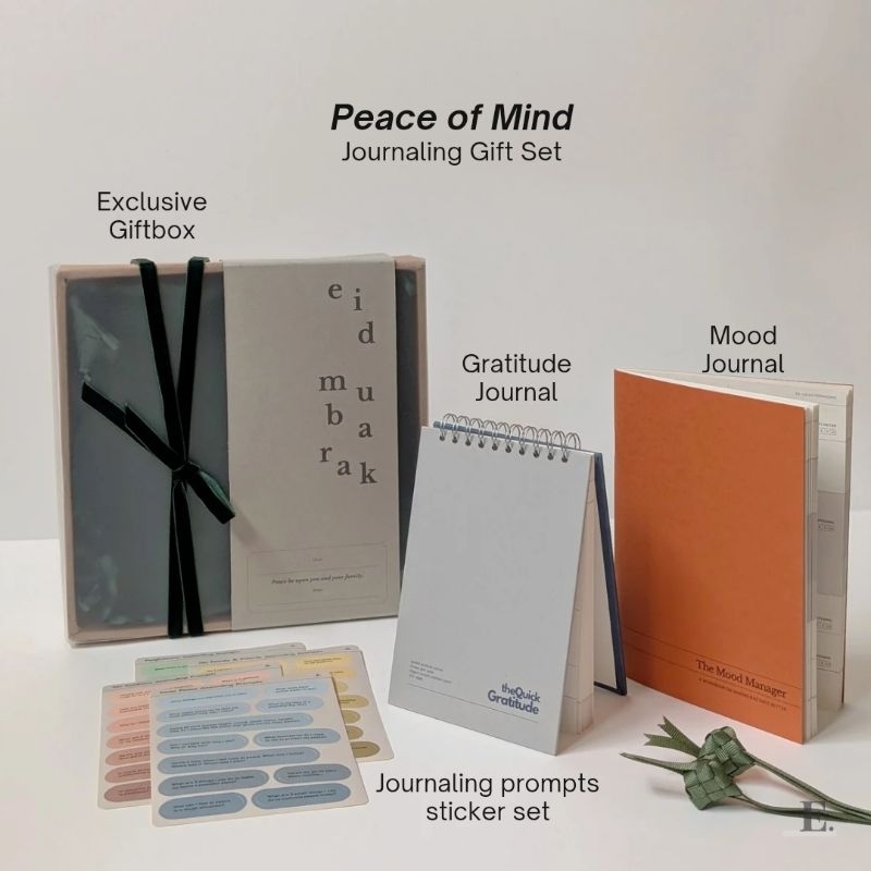 

Journaling Giftbox | Eid Gift Set | Hampers ldul Fitri Gratitude Journal Mood Journal To-Do List Stickers