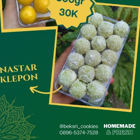 

BEKSRI COOKIES-NASTAR KLEPON- isi selai nanas- 300 gr