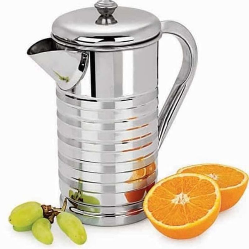 Teko Water Pitcher Jug Stainless 2 Liter Decent Jug