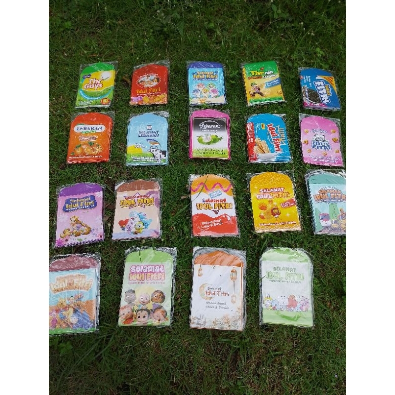 

Amplop lebaran perpack isi 10 udah dilem