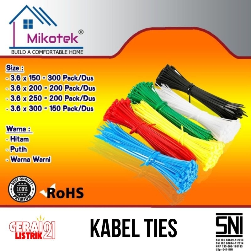 

Kabel Ties 3,6mm 100pcs/pk