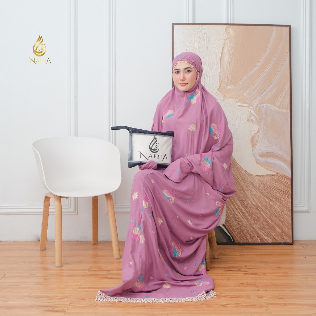 NAFHA - Mukena Terusan Dewasa Bordir Starla