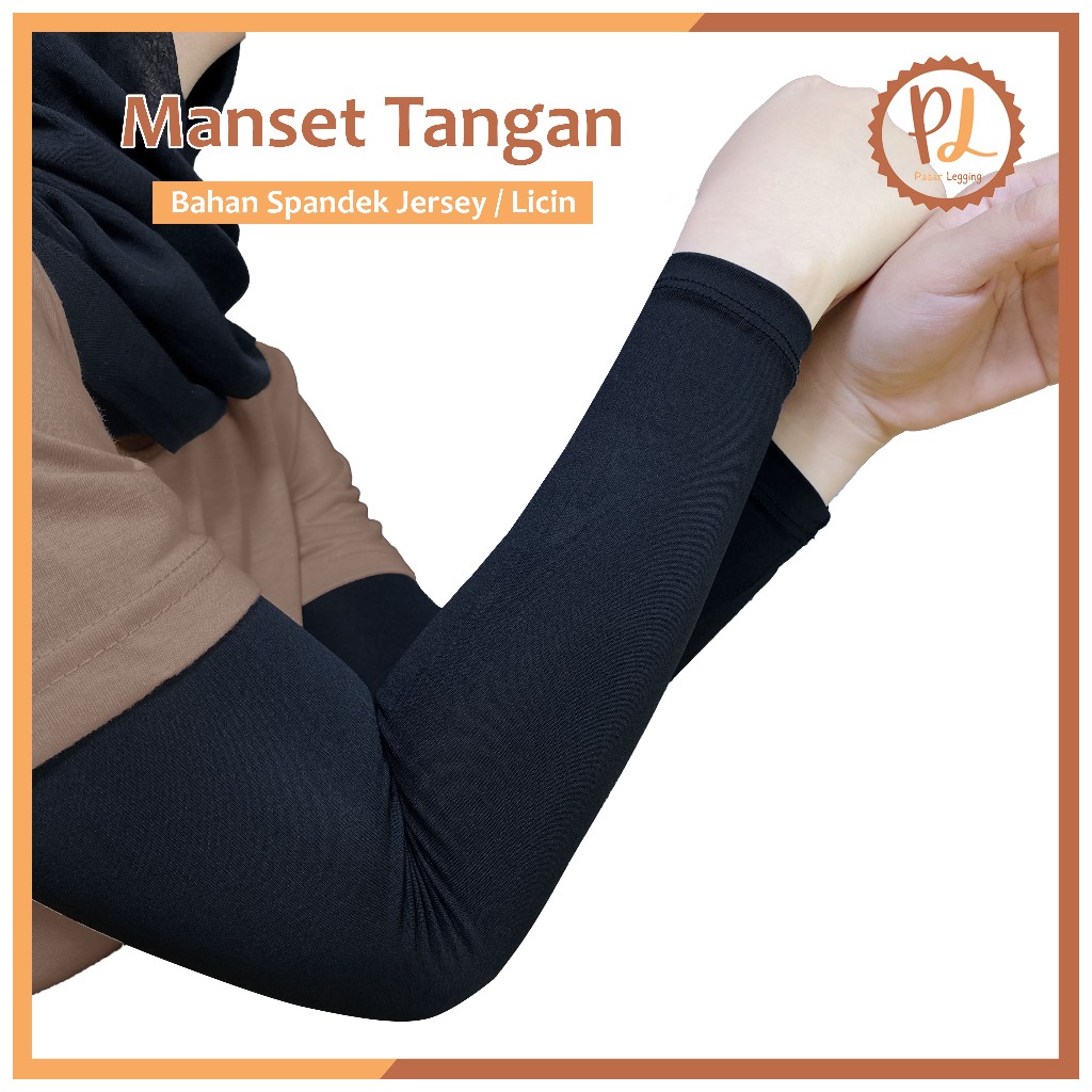 Manset Tangan Bahan Spandek Jersey / Pelindung Tangan / Hand Sock