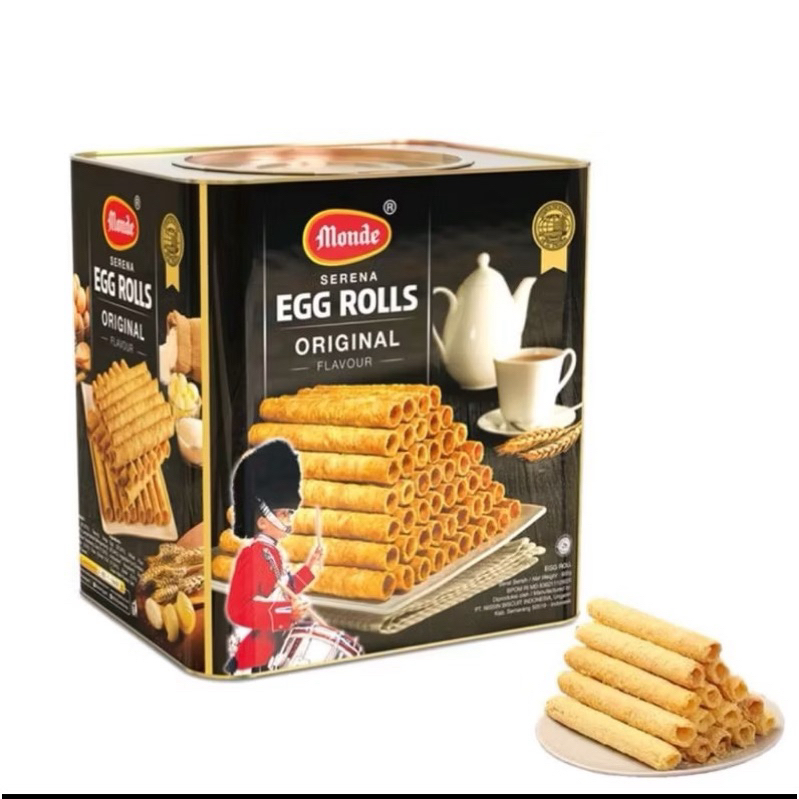 

BISKUIT EGG ROLL MONDE SERENA ORIGINAL KALENG 600 GRAM / KUE KALENG LEBARAN MURAH / KUE KERING ENAK