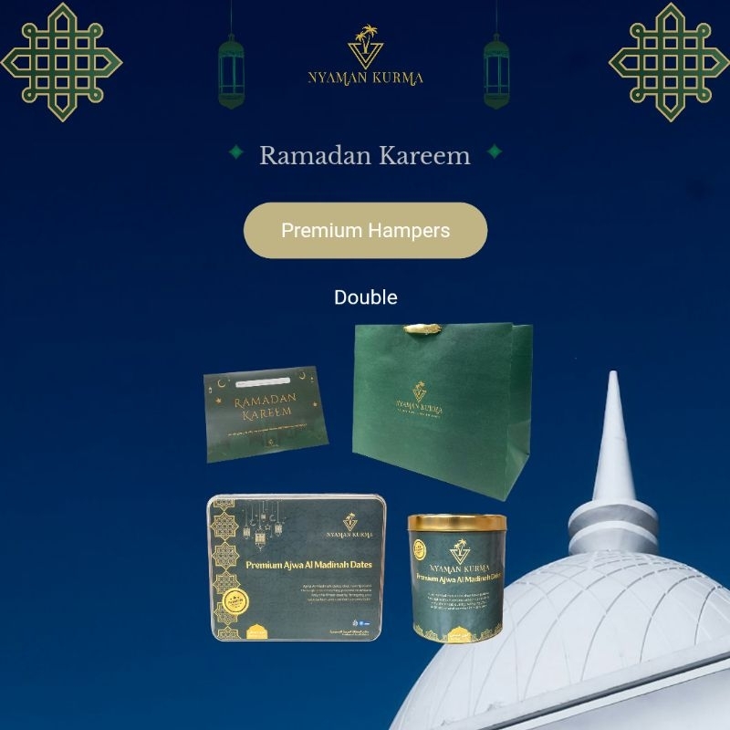 

Hampers Parcel KURMA AJWA PREMIUM DOUBLE / Ramadan Lebaran Idul Fitri - Nyaman Kurma