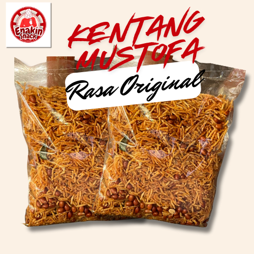 

Best Seller 250 gram Kentang mustofa rasa original enakin snack