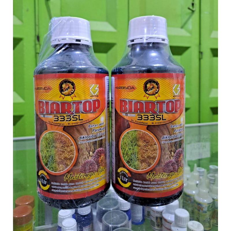 BIARTOP 333SL 1L Herbisida kontak parakuat diklorida 333SL