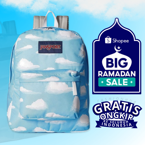 Tas Jansport Motif Awan Original Ransel Sekolah Pria Wanita Tas Js Asli Tas Laptop Backpack Schoolba