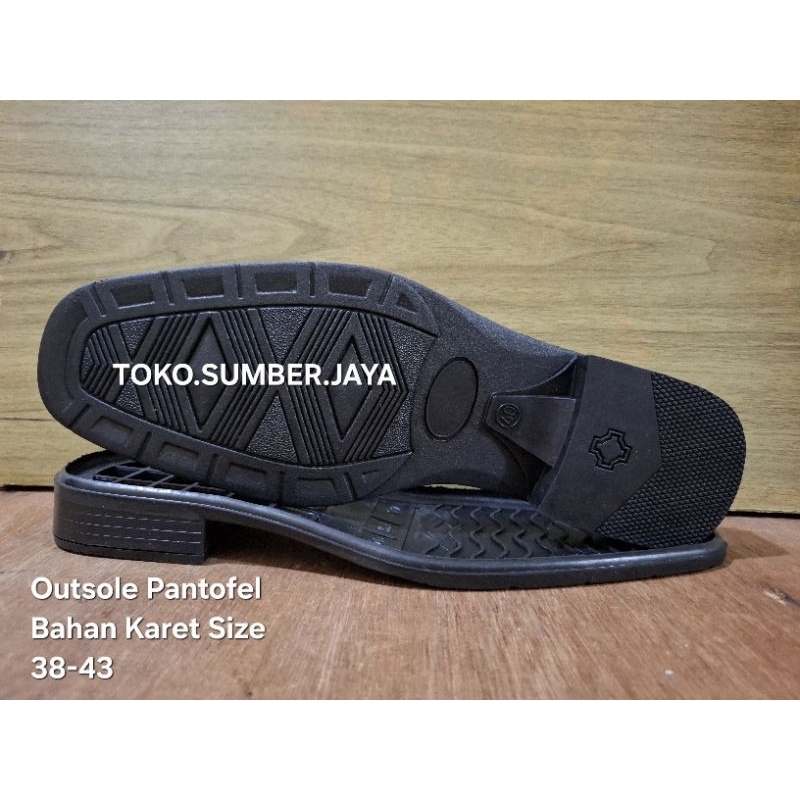 Outsole Sepatu Pantofel Pria - Alas Sepatu Pantofel Formal Bustong Bahan Karet Tidak Licin Size 38-4