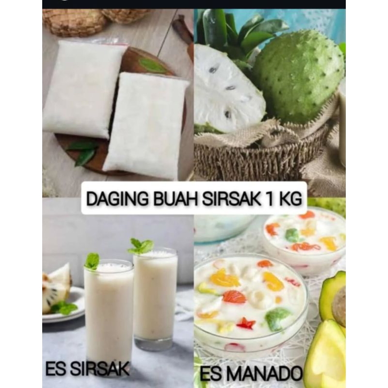 

DAGING BUAH SIRSAK NON BIJI