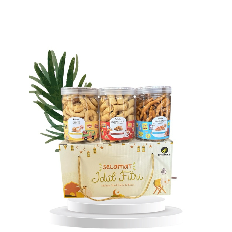 

hampers lebaran idul fitri GOLD isi 3 toples