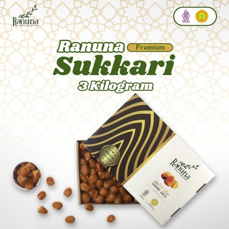 

[Ready] Sukkari Premium Organik Ranuna Dus 3kg