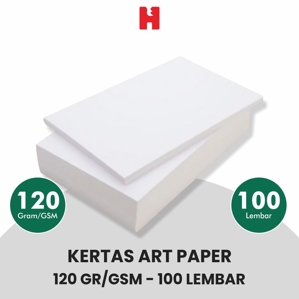 Kertas Art Paper 120 GSM/Gramasi - Isi 100 Lembar